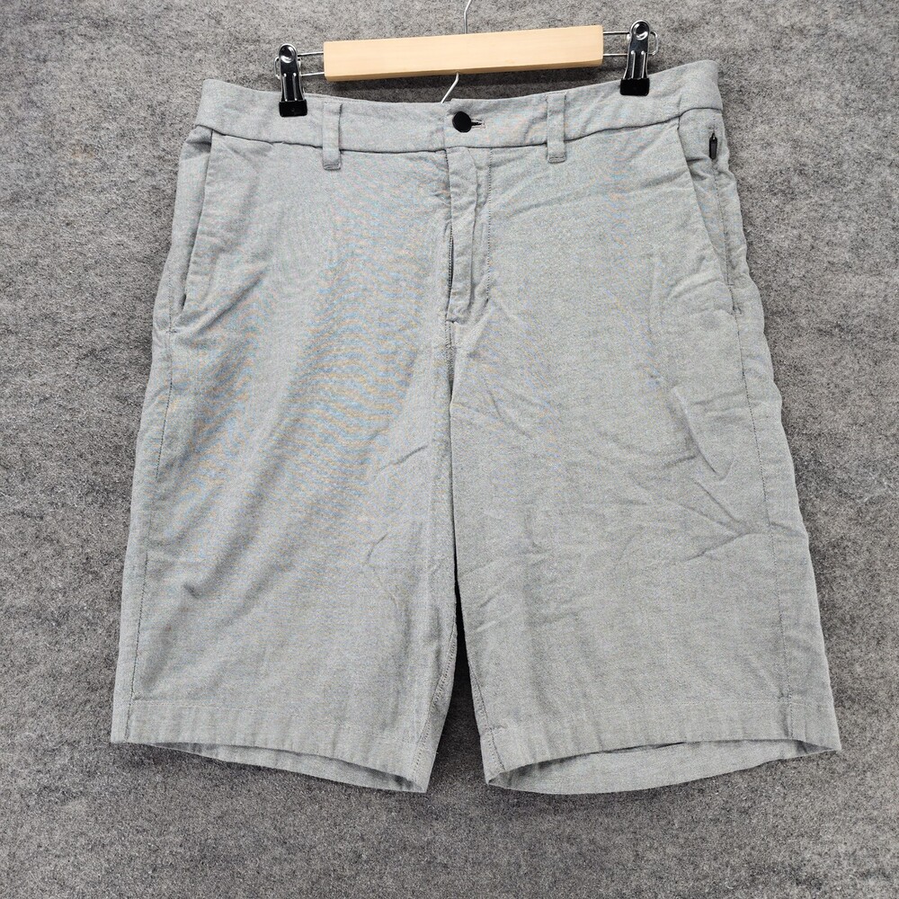 Lululemon Shorts Mens 32 Gray Chino Mid Rise 34" Waist
